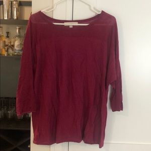 LOFT burgundy sweater - size medium